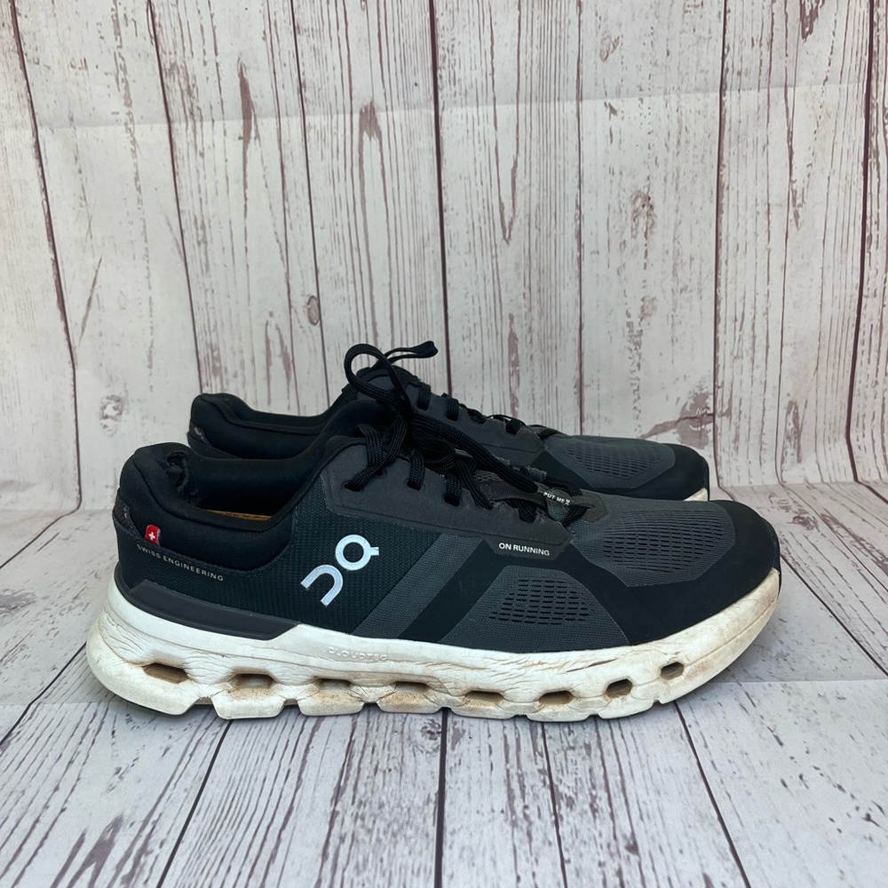 On Cloudrunner 2 Shoes Mens 10.5 Eclipse Black Sneakers